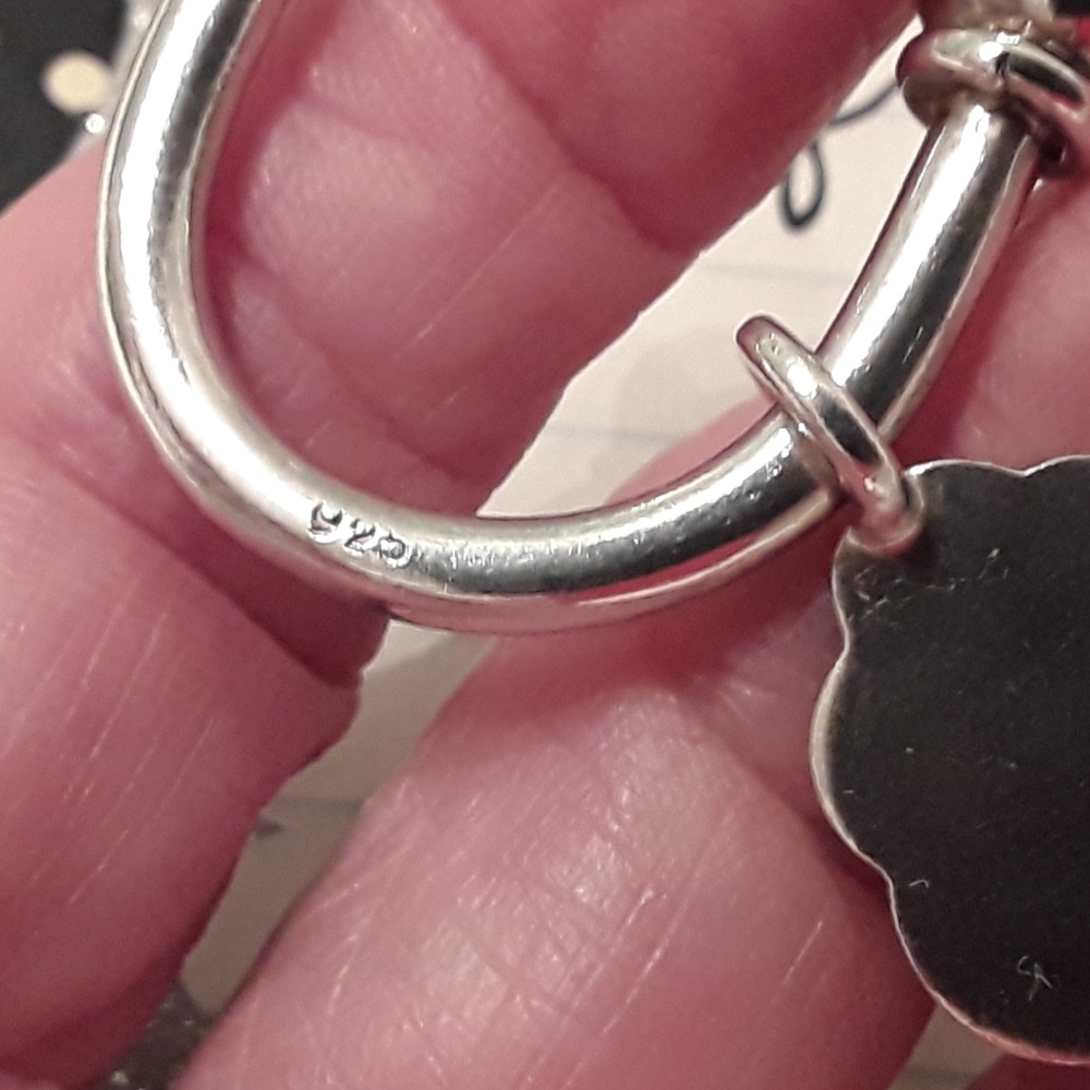 925 Solid Sterling Silver Engravable Key Ring - image 3